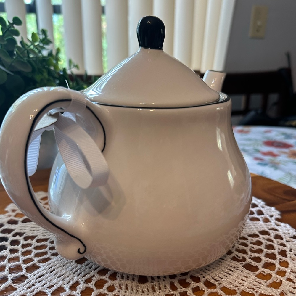 Ceramic “TEA TIME” Teapot with lid - Picture 4 of 9